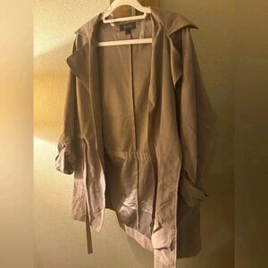 NWOT Beceel sueded trench cargo jacket S